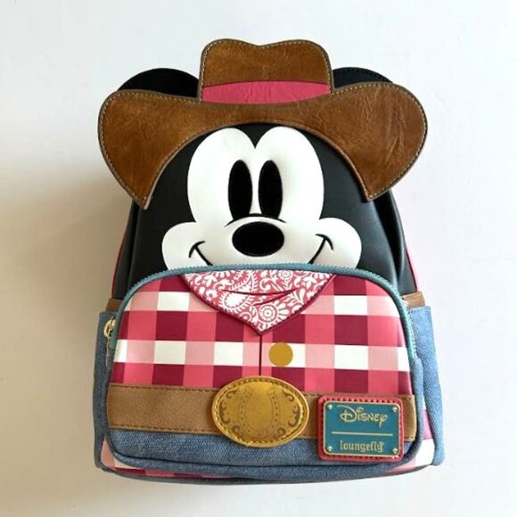 Loungefly Disney Western Mickey Mouse Cosplay Mini Backpack - Picture 8 of 13